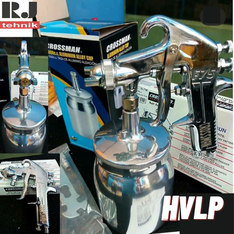 Spray Gun HVLP Tabung Bawah Crossman Gestar F75 Cat Semprot Spet Dico