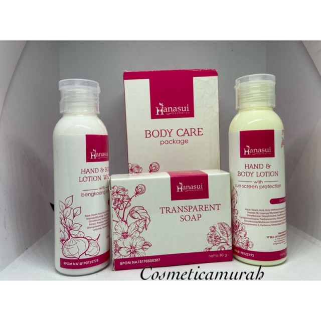 paket hanasui 3in1 // HANASUI BODY CARE // HANASUI CARE