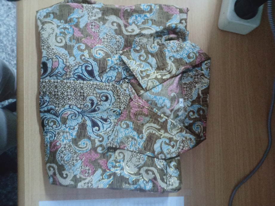 Couple Batik Pandora Kaftan  Dan Kemeja Batik Ayah Dan Anak