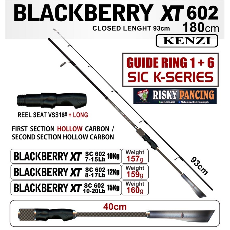 JORAN KENZI BLACKBERRY XT 602 6-14, 7-15, 10-20lb