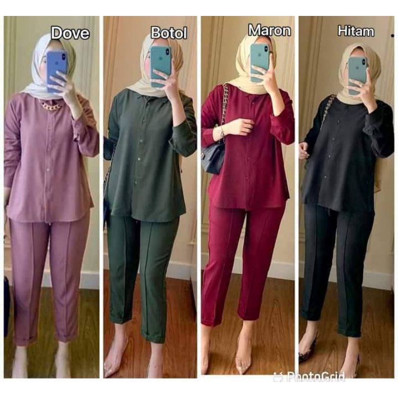 MARELLA ONE SET RAYON/ SETELAN SHAKILA/ DAILY SET WANITA /SETCEL shakila/ONESET