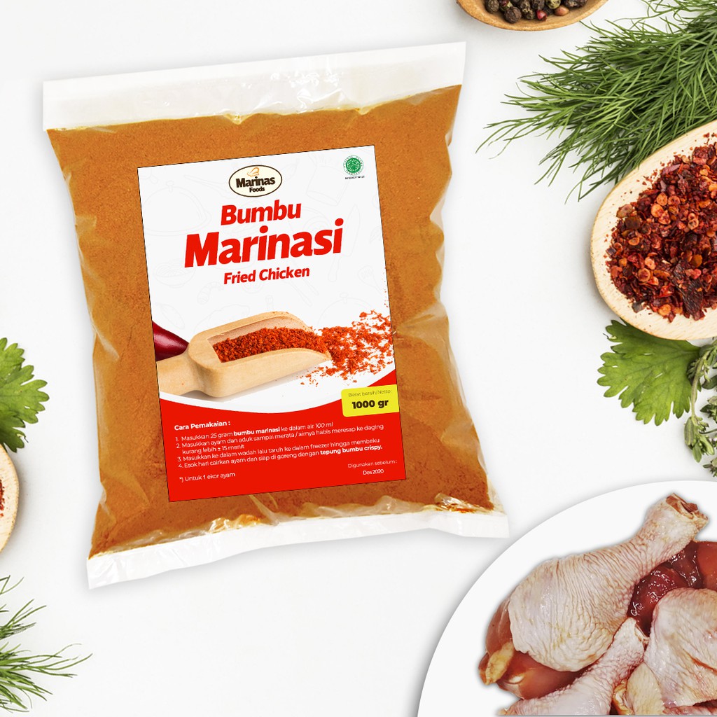 

BUMBU MARINASI FRIED CHICKEN - 1 Kg bisa untuk 40 ekor ayam