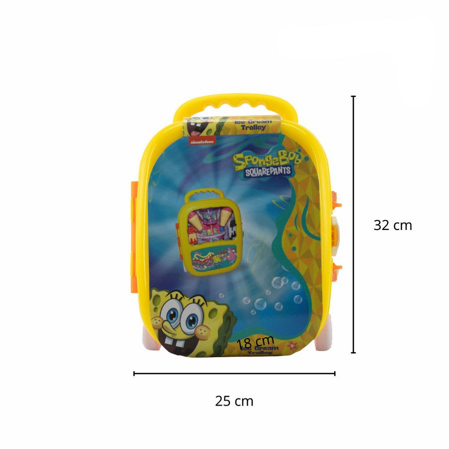 Mainan Anak Ice Cream Sponsbob Squarepants Koper Trolley Travel Bag