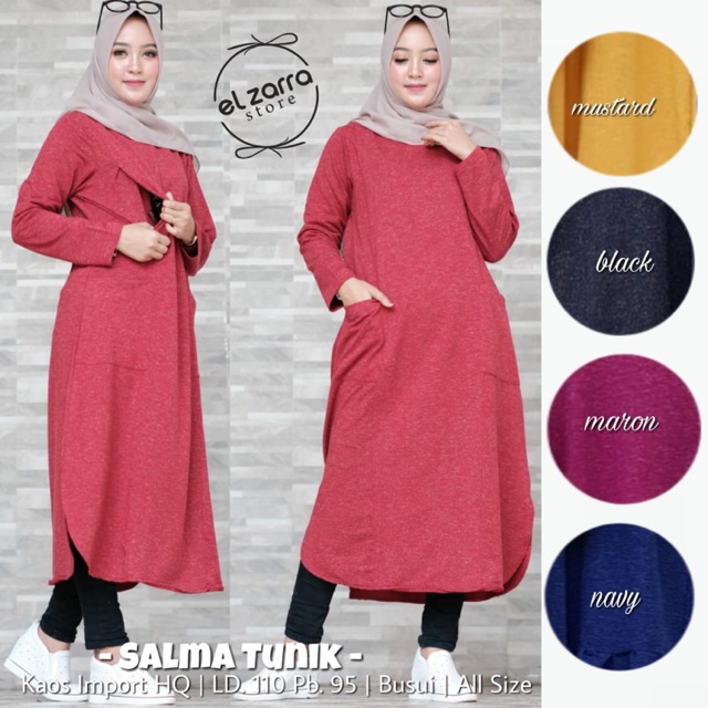 Grosir Murah salma tunik busui kaos import