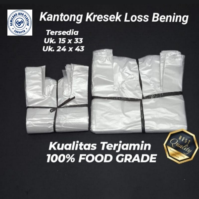 Kantong Kresek HD LOS Bening / Kantong Plastik Kiloan