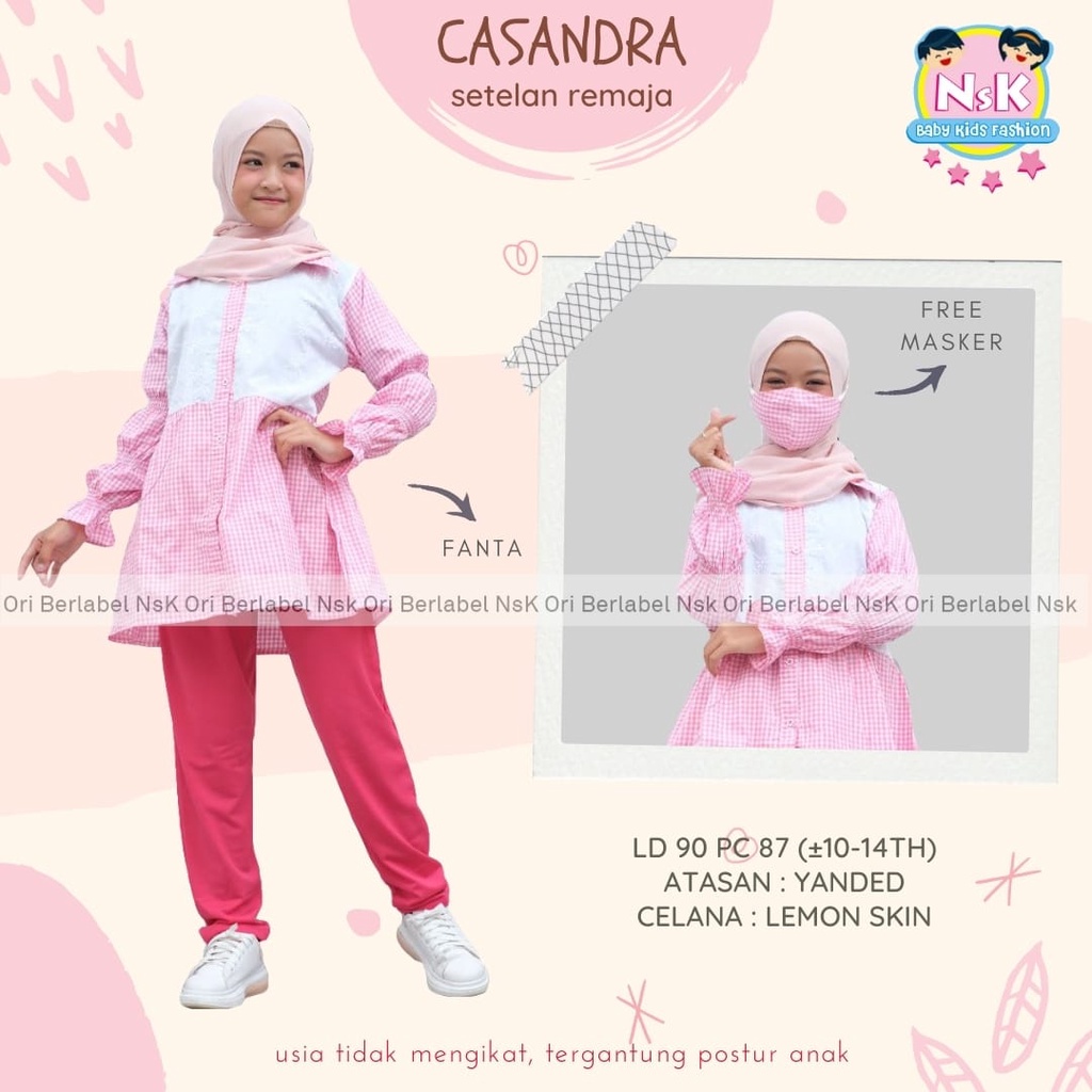  BAJU  FASHION MUSLIM LENGAN PANJANG ANAK  REMAJA  PEREMPUAN  