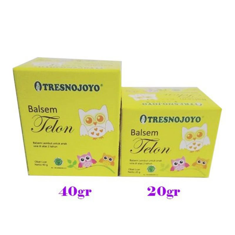 Tresno Joyo Balsem Telon 20 gr dan 40 gr