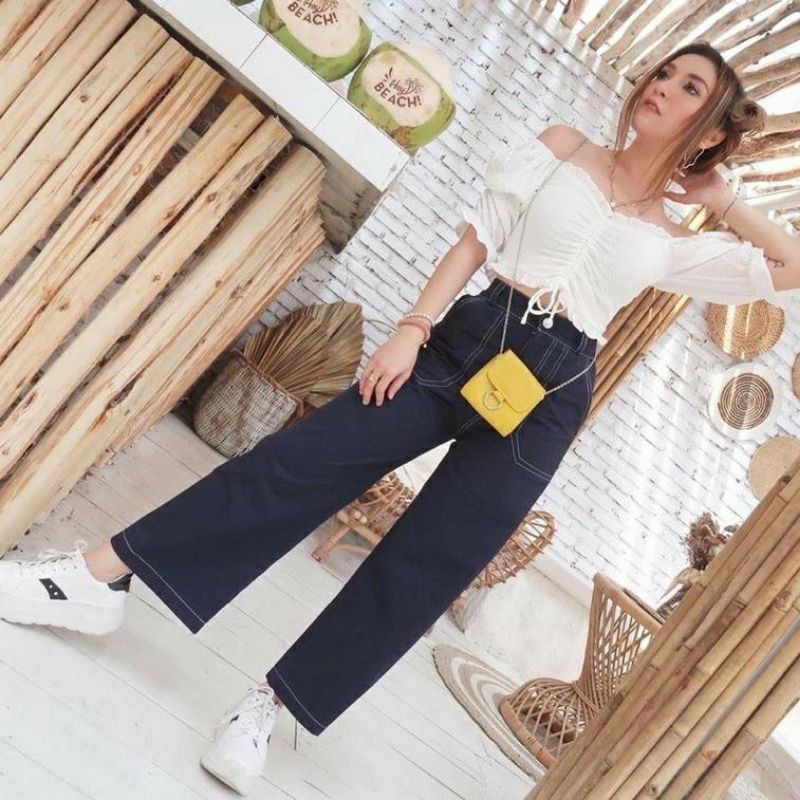 celana chino pants kulot wanita celana cargo pants