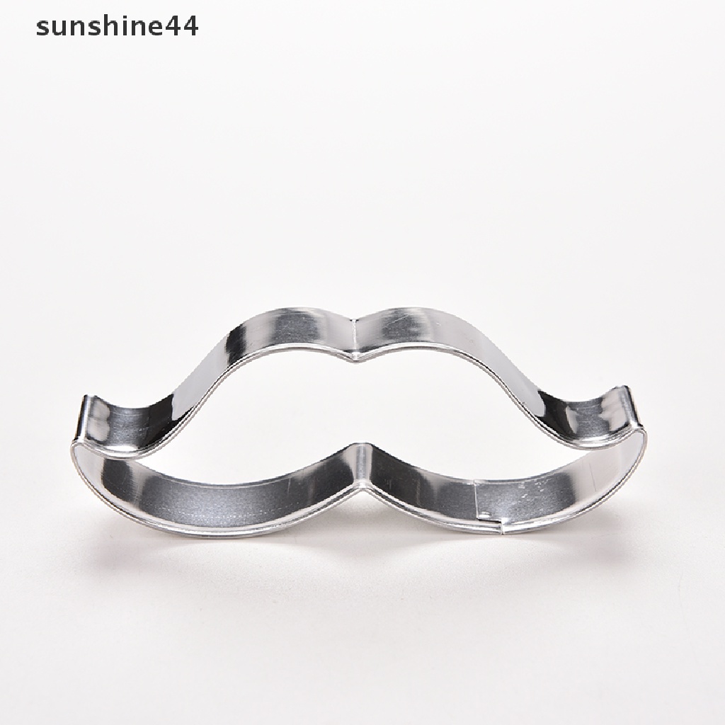 Sunshine Cetakan Kue / Biskuit Bentuk Kumis Bahan Stainless Steel