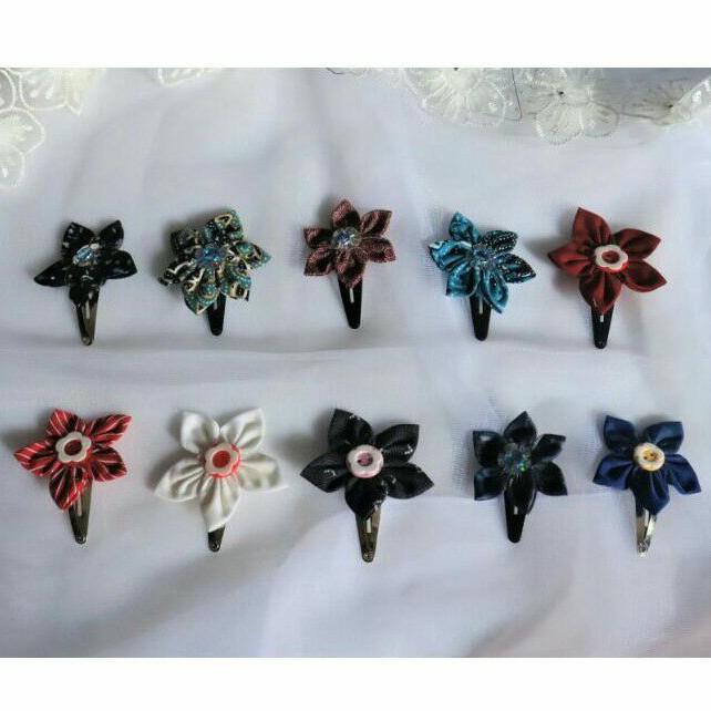 Jepit Rambut Bunga Ala Korea Simple (STOK TERBATAS)