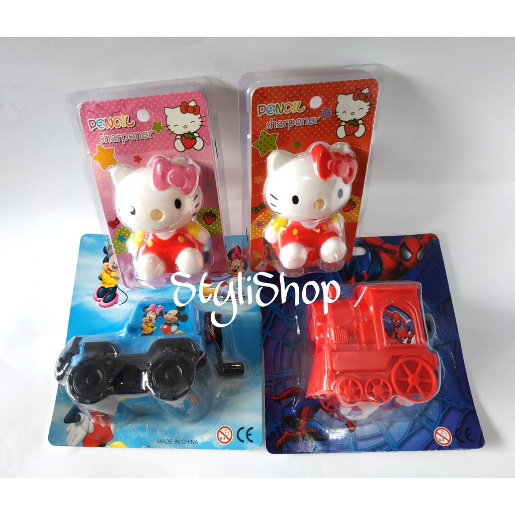 

Rautan Putar Minimalis Karakter Anak, Orotan Plastik Murah Motif Hello Kitty, Mobil, Kereta