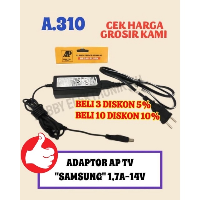 ADAPTOR AP TV “SAMSUNG” 1,7A - 14V