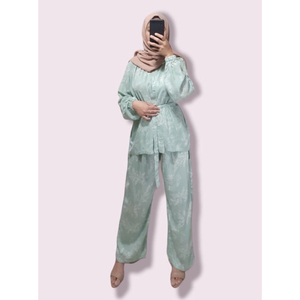 setelan piyama rayon, one set rayon ecer&grosir