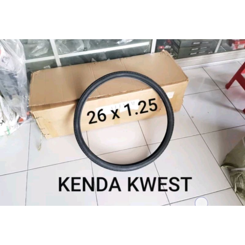 Ban luar Tire kenda kwest size ukuran 26 x 1.25 wired sepeda mtb federal touring aspal gunung