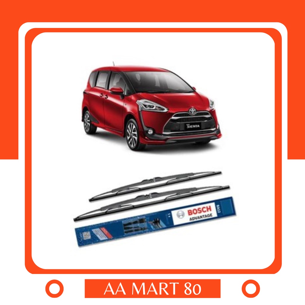 Bosch Sepasang Wiper Kaca Mobil Toyota New Sienta Advantage 26 & 16 Inch
