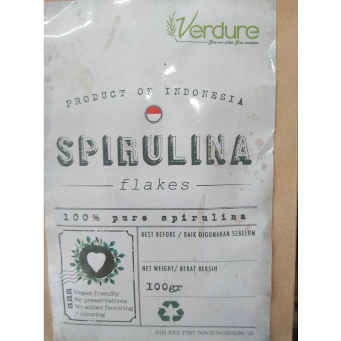 

Ready oke] Spirulina flakes Organik Raw Spirulina