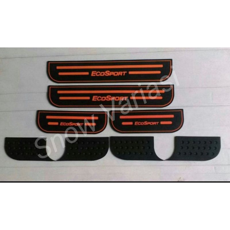 Sillplate Samping Ecosport Karet Hitam