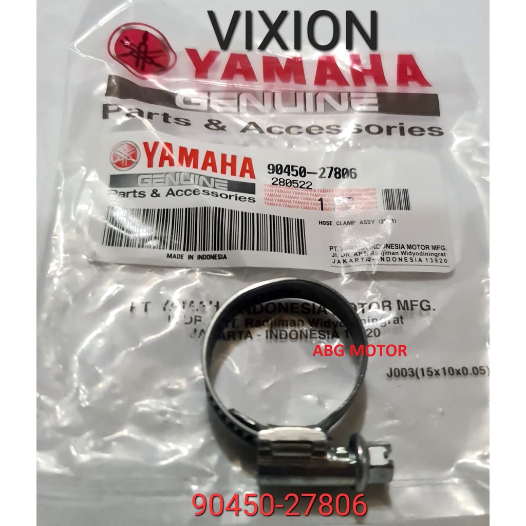HOSE CLAM KLEM KLEMAN SELANG RADIATOR ALL VIXION ORIGINAL 90450-27806
