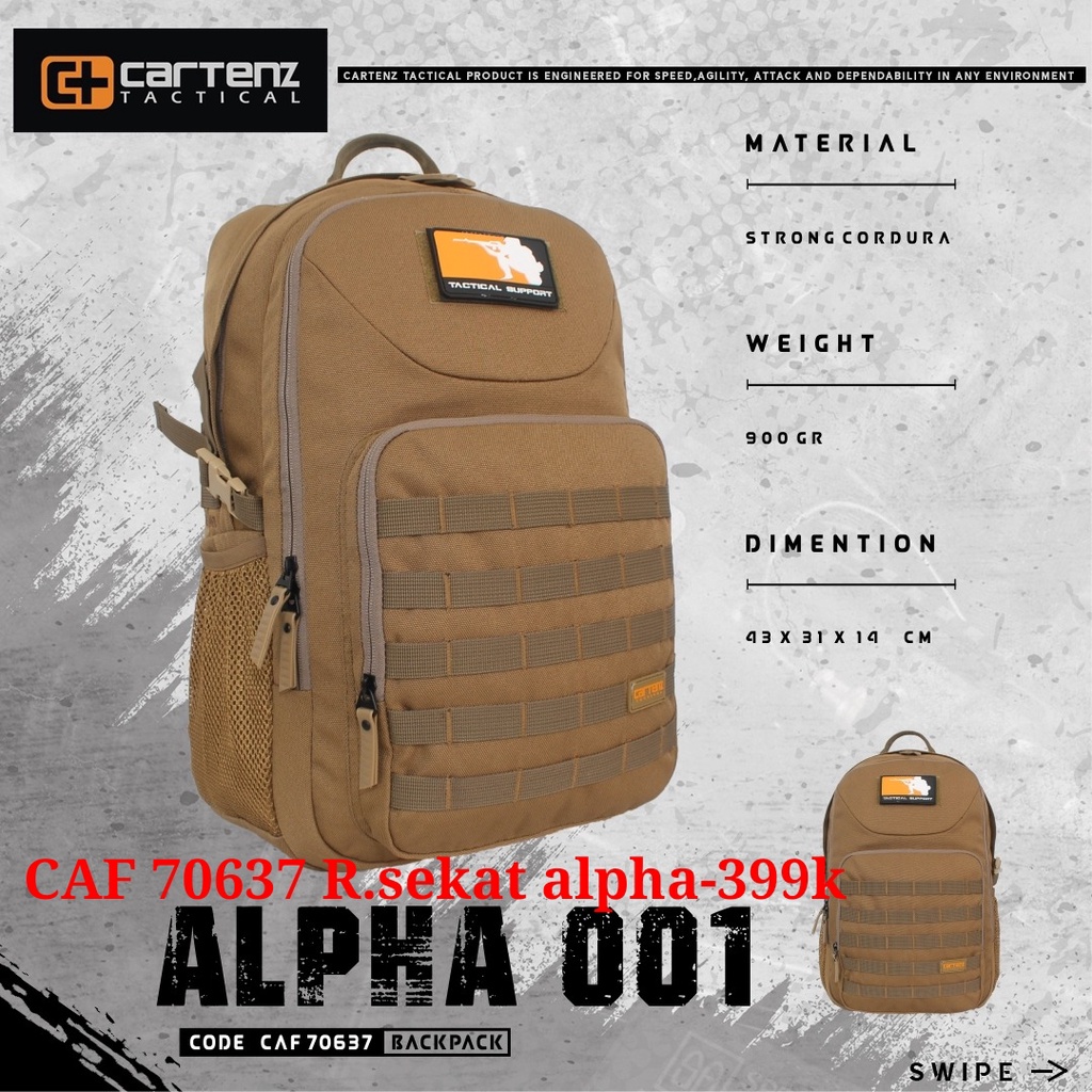 TAS RANSEL CARTENZ SEKAT ALPHA 0.1