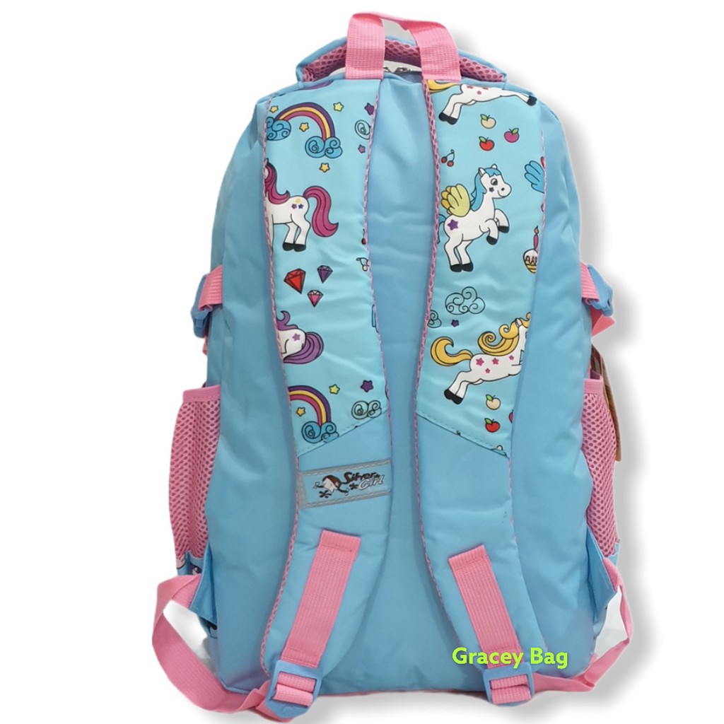 GB-75520S Tas Ransel Sekolah Anak Perempuan / Remaja Silvergirl