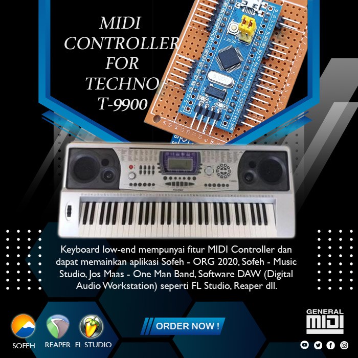 Modul MIDI Controller Techno T-9900,  T9900i