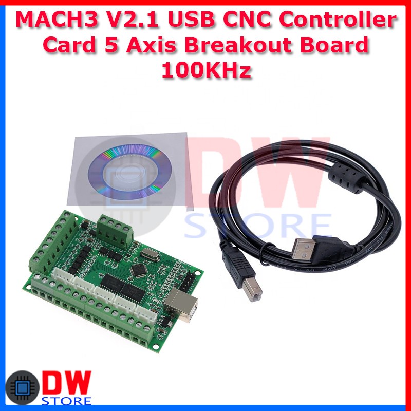 MACH 3 MACH3 V2.1 USB CNC Controller Card 5 Axis 100Khz Breakout Board