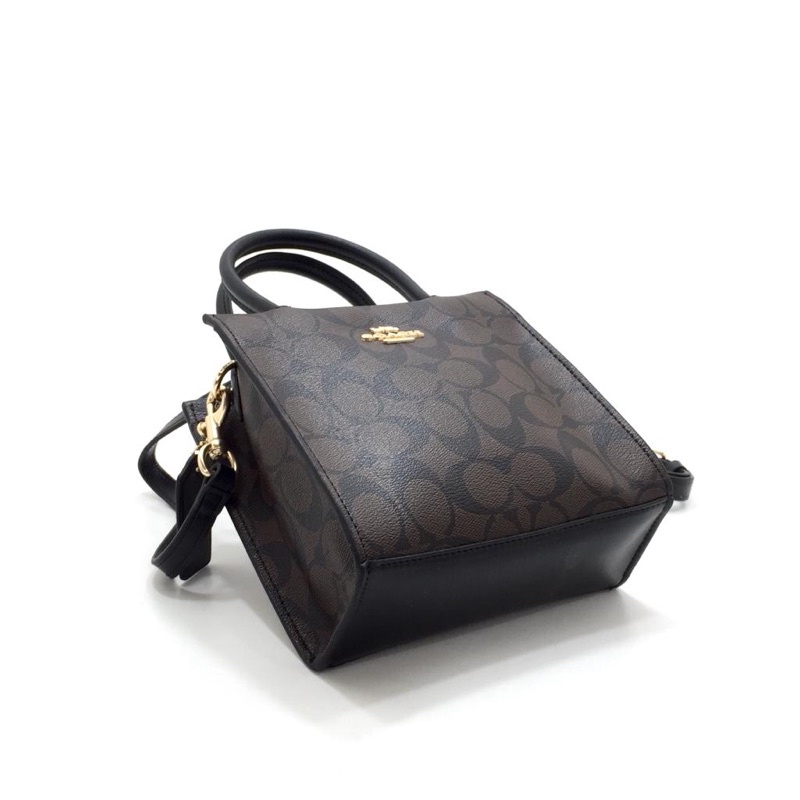 Coach cally mini crossbody in signature canvas