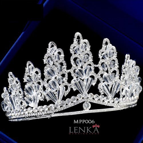 [STOK TERBATAS] AKSESORIS WANITA HEADPIECE MAHKOTA PESTA BRIDAL CROWN MPP006