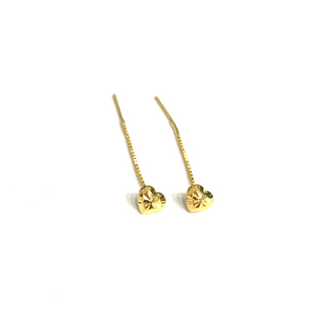 Anting Jarum Love (Anting Emas Asli Kadar 700)