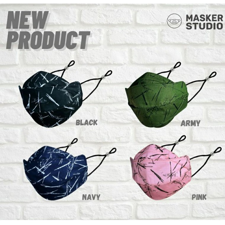 Masker Kain Jepang EVO 4D 4ply with Earloop by Masker Studio