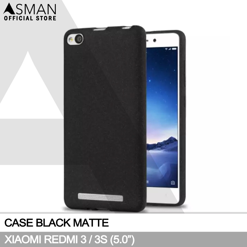 Ultraslim Xiaomi Redmi 3 / 3s Non Finger (5.0&quot;) | Soft Case Black Matte - Hitam