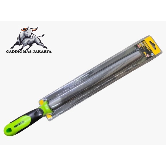 SUNFLEX Kikir Besi Setengah Lingkaran 12" Kasar USA Setengah Bulat