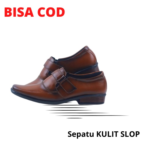 Sepatu Kulit Pria Kantor Jahitan Rapi dan juga Awet