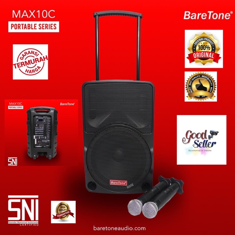 Speaker Portable Meeting Baretone 10inch MAX 10C ORIGINAL