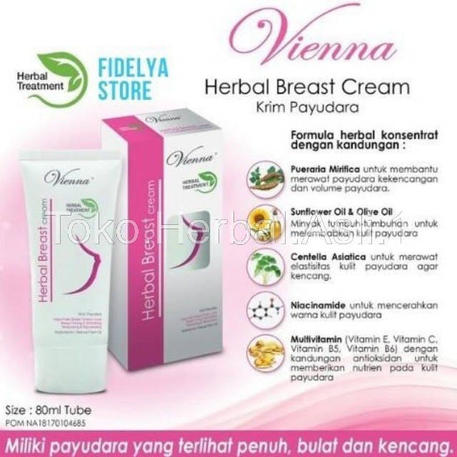 PEMBESAR PAYUDARA - CREAM VIENNA HERBAL BREAST ORIGINAL - PENGENCANG PAYUDARA - PAYUDARA MONTOK