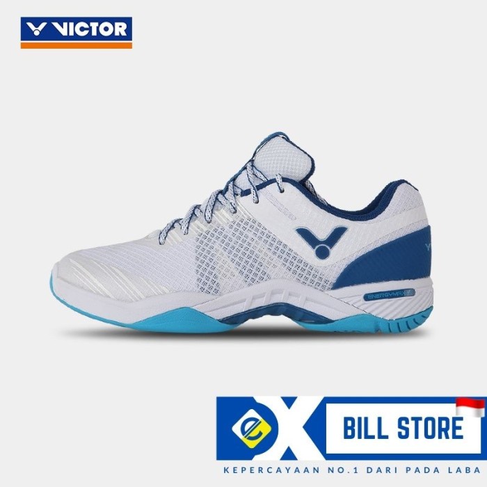 [COD] Exbill Sepatu Badminton New Victor S82 tahan aus non-slip 2021 - Putih, 37