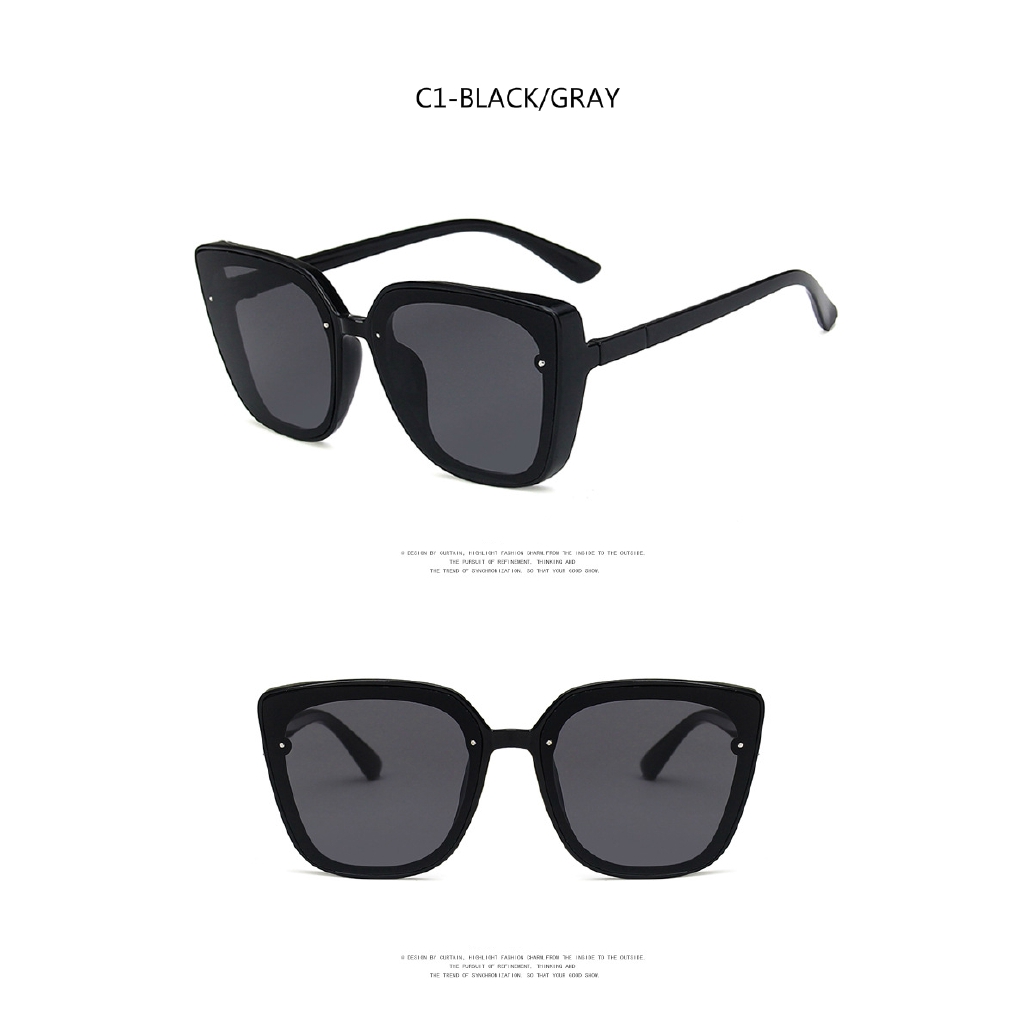 Fashionable Korean thick-edge ins trendy street sunglasses