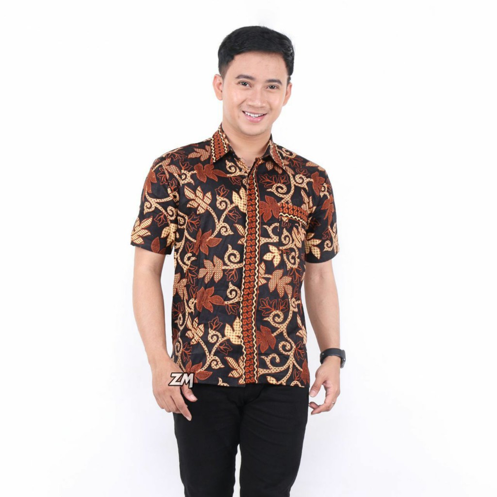 HEM BATIK PRIA LENGAN PENDEK / BATIK PEKALONGAN / BATIK JOGJA / BATIK SOLO