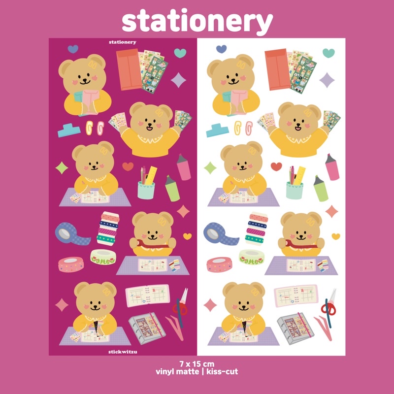 

stickwitzu - stationery sticker sheet