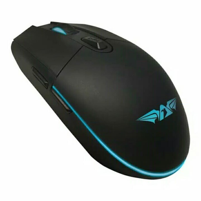 Armaggeddon RGB Gaming Mouse Raven III Stealth / Silent [FreeMousemat] - No Name, MOUSE ONLY