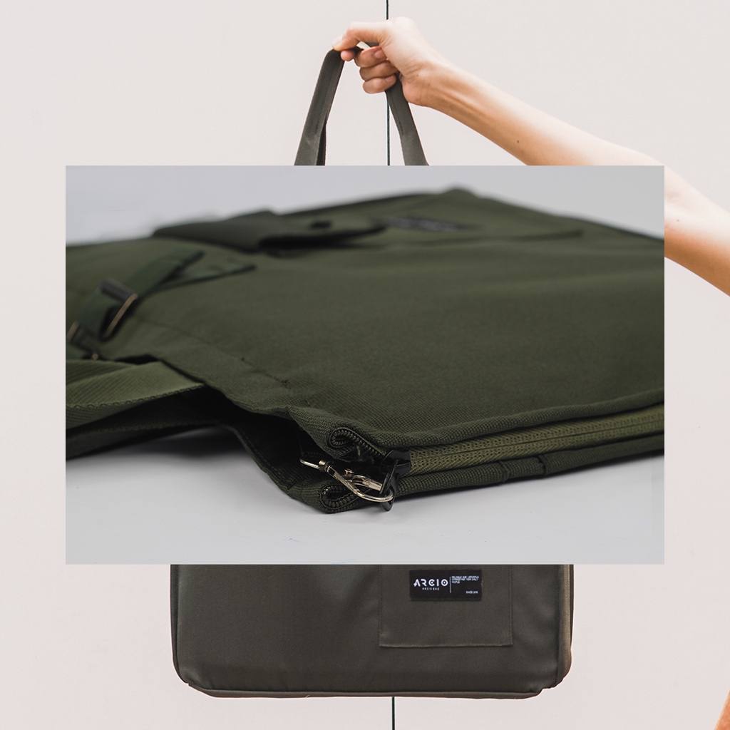 Levi Army | Tas Jinjing Multifungsi  Slempang Tote Bag Pria Men Wanita Laptop Case Ori | FORIND x Arcio