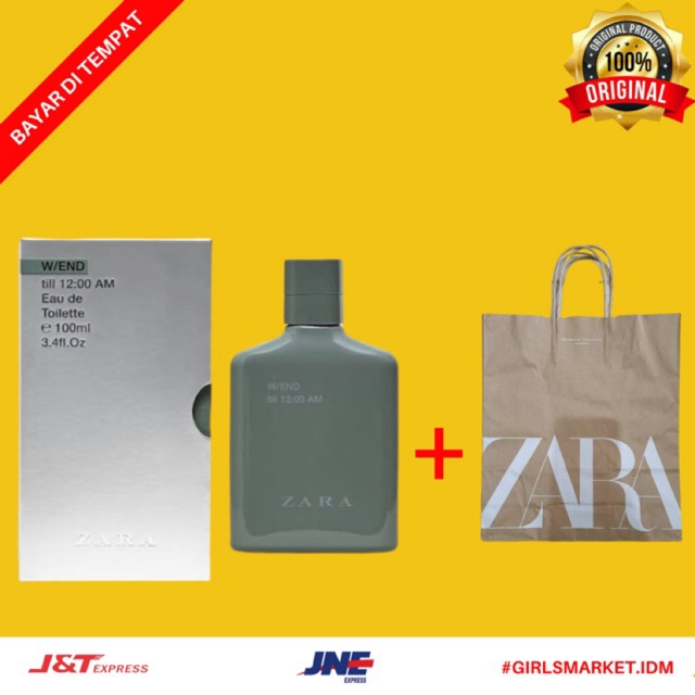 [ORIGINAL] PARFUM ZARA PRIA W/TILL 12:00 AM ORIGINAL 100ML FREE PAPER BAG ZARA