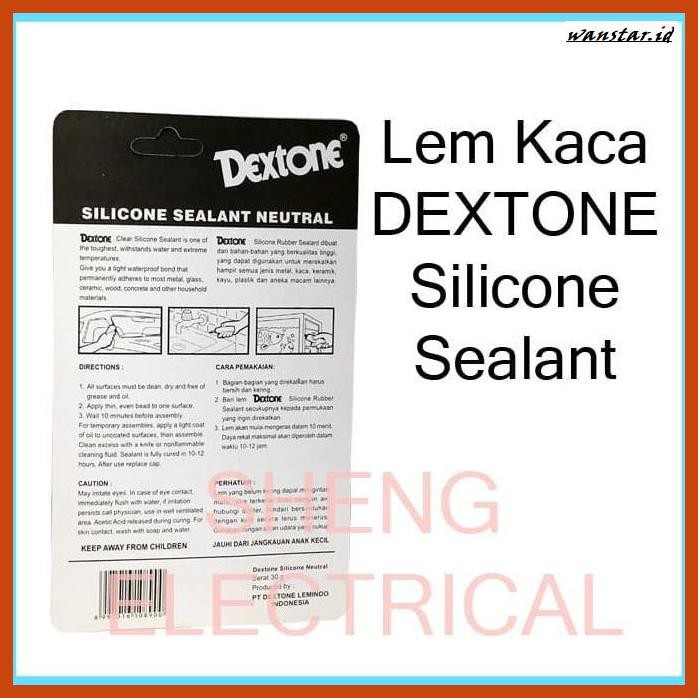 

TAKEREP- LEM KACA LEM AQUARIUM DEXTONE SILICONE RUBBER SEALANT -TNALAES-EPAT.