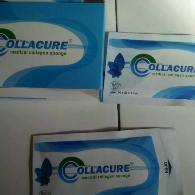 COLLACURE spon collagen dressing ukuran 50 x 50 x 5 mm