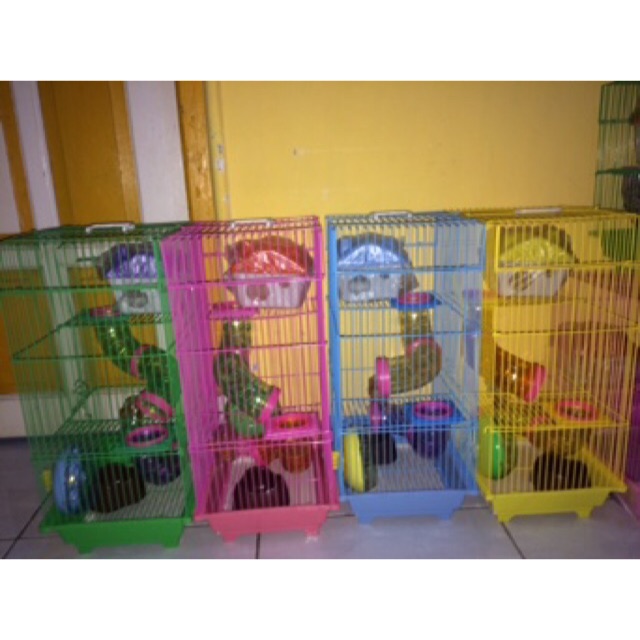 Kandang hamster besar 3 tingkat murah terowongan