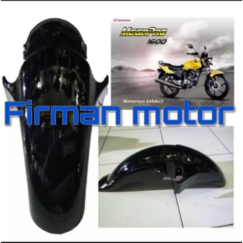 spakbor depan Megapro Primus hitam
