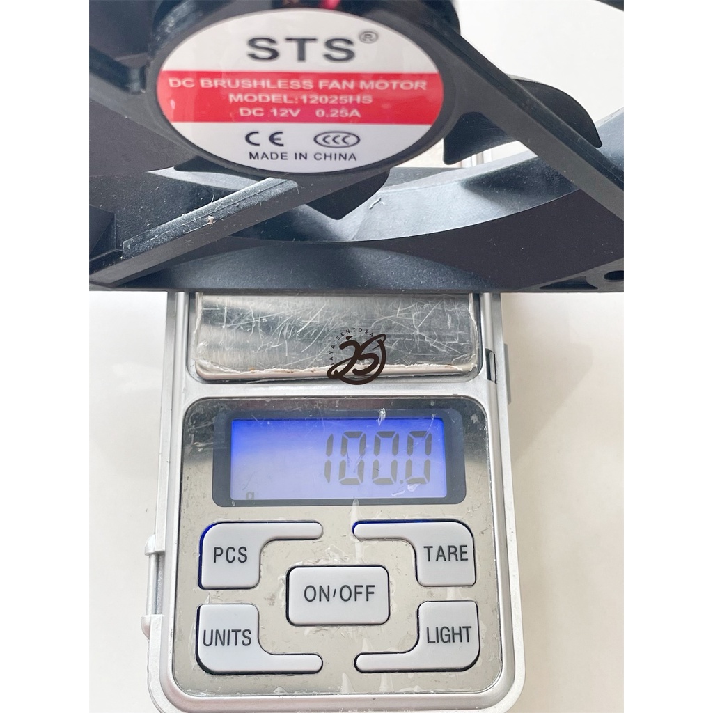 FAN DC 12V 12cm KIPAS DC 12x12cm BRUSHLESS FAN TEBAL COOLING EXHAUST 12cm KIPAS PENDINGIN 120mm 12 x 12cm 0.25A