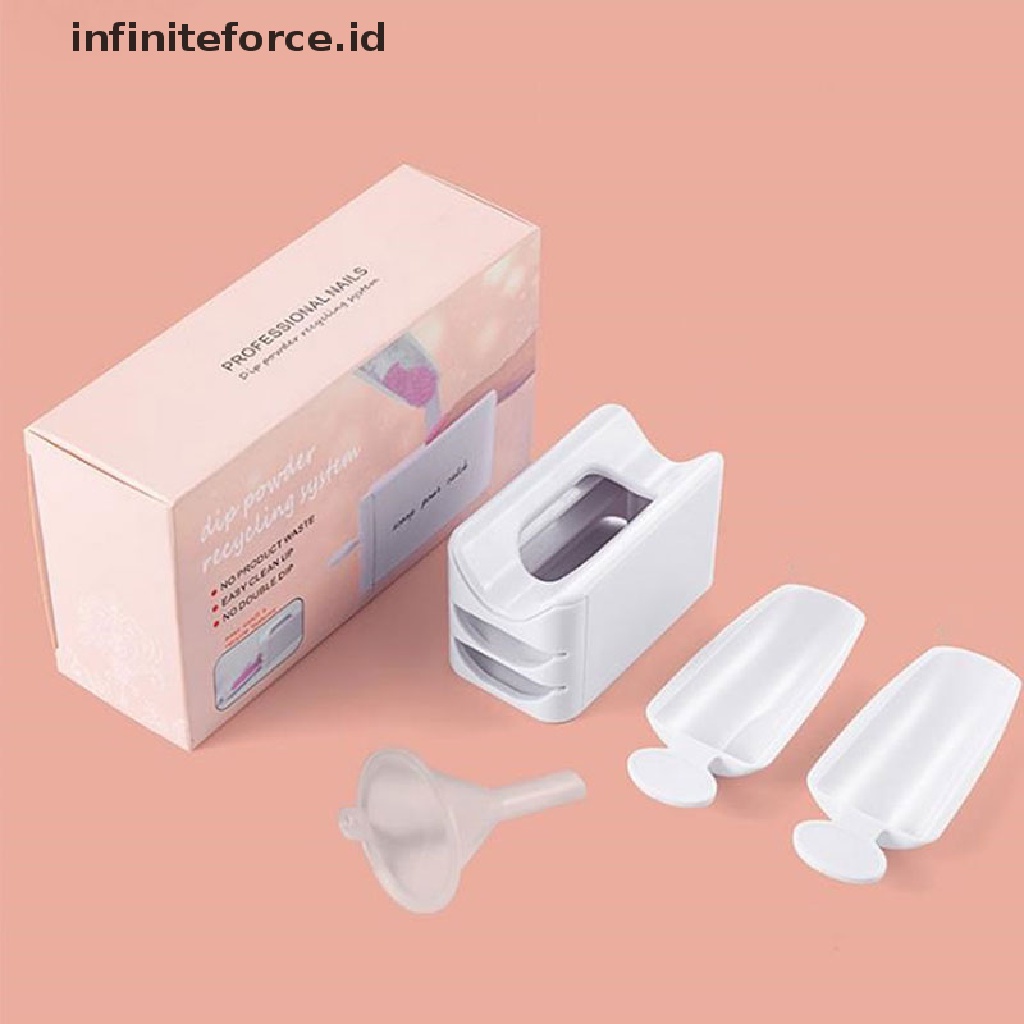 Infiniteforce.id Nampan Daur Ulang Tempat Penyimpanan Glitter Kuku Untuk Manicure