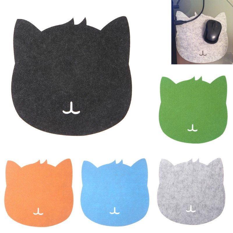 CRE  Universal Thicken Mouse Pad Felt Cloth 200x200x3mm Cute Cat Mouse Pad Mat