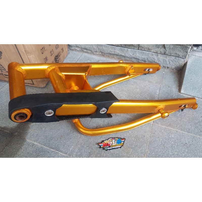 swing arm qtt for satria fu satria 4 tak warna gold dan silver